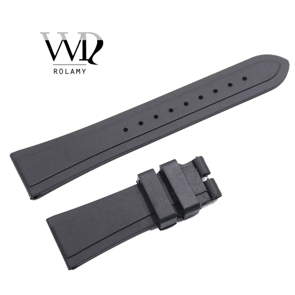 Rolamy 22mm Black Soft And Comfortable Waterproof Silicone Rubber Replacement Wrist Watch Band Strap without Clasp For Tudor
Rolamy 22mm Black Soft And Comfortable Waterproof Silicone Rubber Replacement Wrist Watch Band Strap without Clasp For Tudor