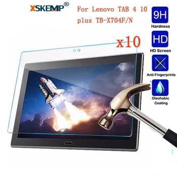 XSKEMP 10Pcs/Lot 9H Clear Screen Protector For Lenovo TAB 4 10 plus TB-X704F/N 0.3mm Flim Tablet Anti Glare Tempered Glass Film
XSKEMP 10Pcs/Lot 9H Clear Screen Protector For Lenovo TAB 4 10 plus TB-X704F/N 0.3mm Flim Tablet Anti Glare Tempered Glass Film