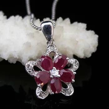 Collier Qi Xuan_Trendy Jewelry_Elegant Red Stone Flower Necklaces_S925 Solid Silver Party Necklaces_Manufacturer Directly Sales
Collier Qi Xuan_Trendy Jewelry_Elegant Red Stone Flower Necklaces_S925 Solid Silver Party Necklaces_Manufacturer Directly Sales