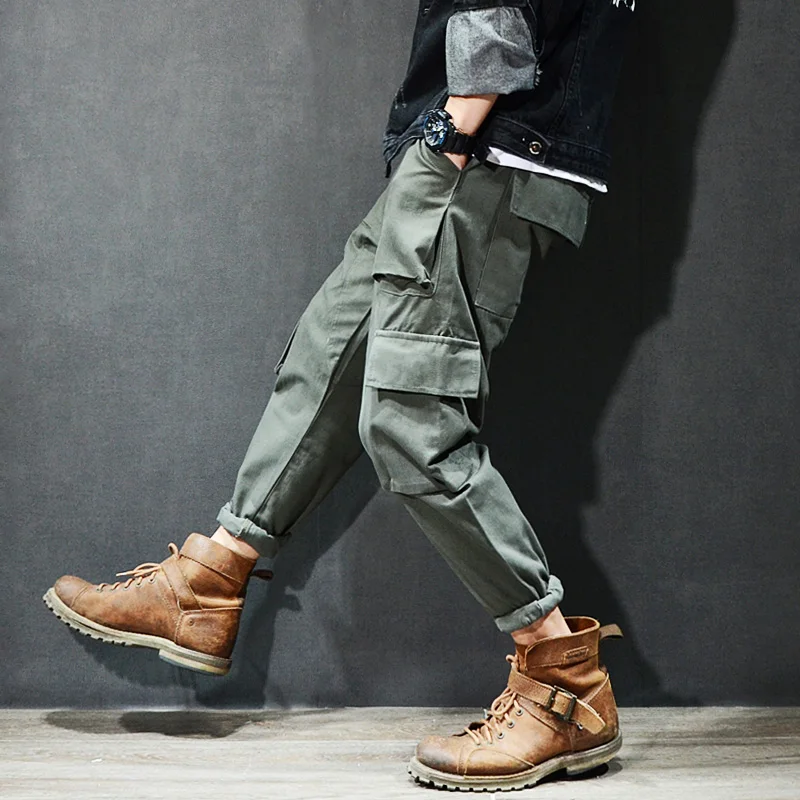American Street Style Fashion Men's Jeans Amry Green Black Multi Pockets Cargo Pants Men Casual Pants Loose Fit Hip Hop Jeans
American Street Style Fashion Men's Jeans Amry Green Black Multi Pockets Cargo Pants Men Casual Pants Loose Fit Hip Hop Jeans