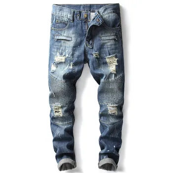 2019 New Fashion Men's jeans Men's Nostalgic Motorcycle jeans Small Straight trousers More Size 28- 38 40 42
2019 New Fashion Men's jeans Men's Nostalgic Motorcycle jeans Small Straight trousers More Size 28- 38 40 42
