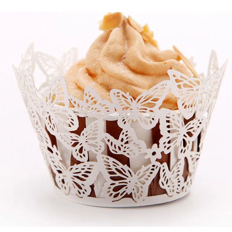 50pcs Lovely Butterfly Paper Cups Lace Laser Cut Cupcake Paper Wrappers Cake Baking Cup Home Wedding Birthday Party Decorations
50pcs Lovely Butterfly Paper Cups Lace Laser Cut Cupcake Paper Wrappers Cake Baking Cup Home Wedding Birthday Party Decorations