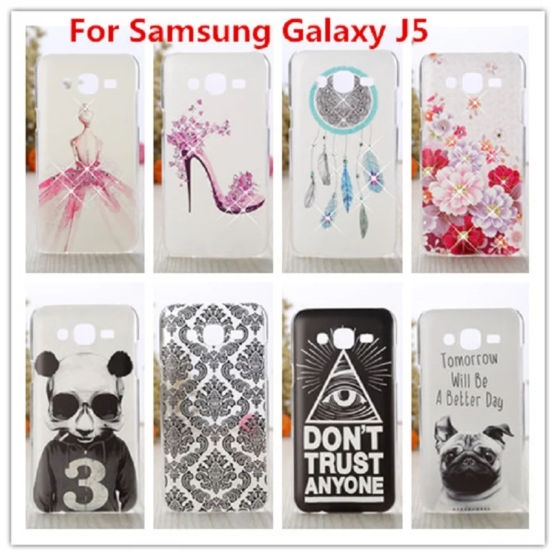 Чехол с кристаллами и бриллиантами для Samsung Galaxy J5 2015 блестящий блеск жесткий
