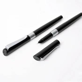 KACO LUXO Series Metal Fountian Pen with Box Silver Clip Matt Black Hooded Nib 0.5mm Ink Pens for Business/student/teacher Gift
KACO LUXO Series Metal Fountian Pen with Box Silver Clip Matt Black Hooded Nib 0.5mm Ink Pens for Business/student/teacher Gift