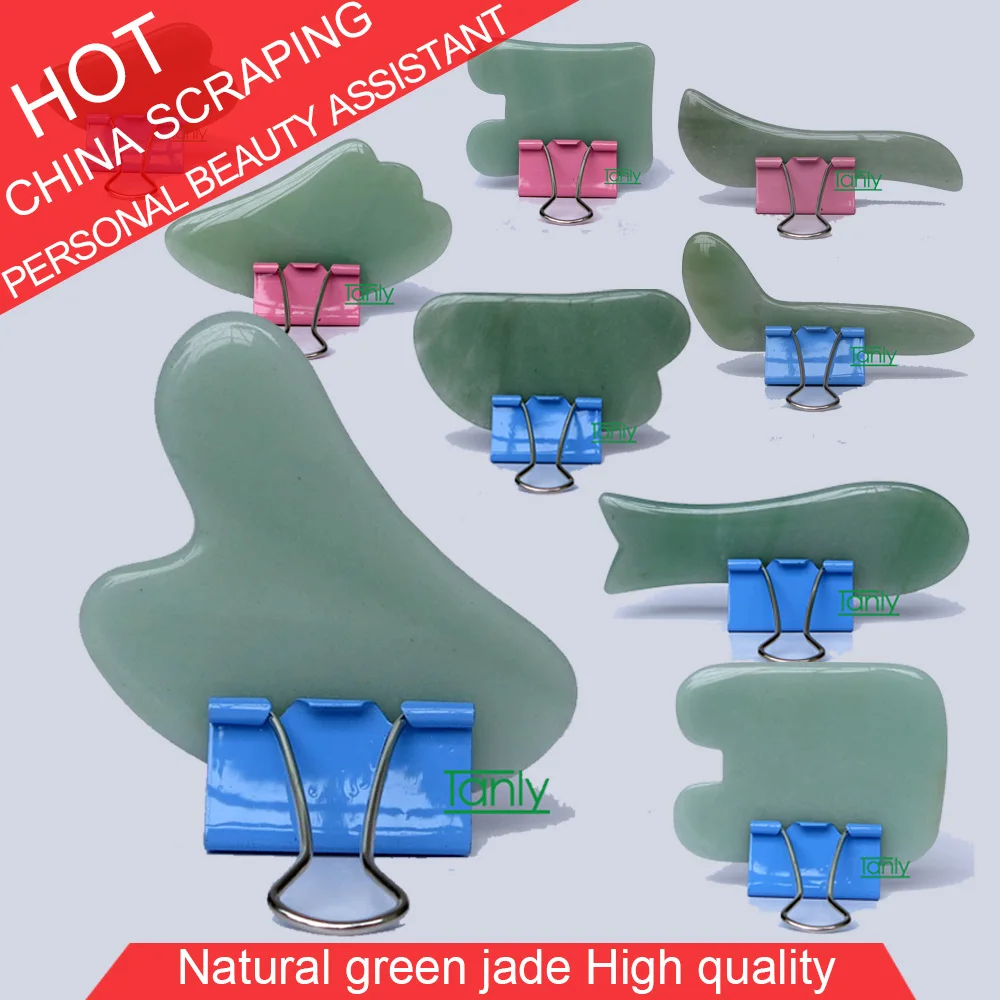 Tontin Natural Aventurine Aventur Jade Guasha Board Gree Stone Scraping Tools V line Face Beauty Kit Healthcare
Tontin Natural Aventurine Aventur Jade Guasha Board Gree Stone Scraping Tools V line Face Beauty Kit Healthcare