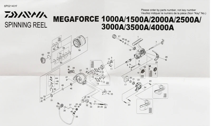 daiwa megaforce 3000a