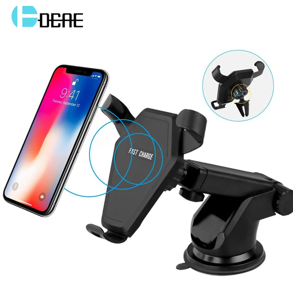 DCAE 10W Fast QI Wireless Car Charger Holder for iPhone XS MAX XR X 8 Samsung S9 S8 Note 9 Quick Charge Charging Air Vent Stand
DCAE 10W Fast QI Wireless Car Charger Holder for iPhone XS MAX XR X 8 Samsung S9 S8 Note 9 Quick Charge Charging Air Vent Stand