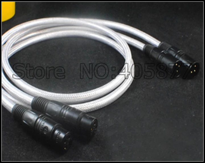 Пара посеребренных аудиокабелей hifi XLR 1 м xlr Аудио Видео кабель 5 м|xlr audio cable|audio video