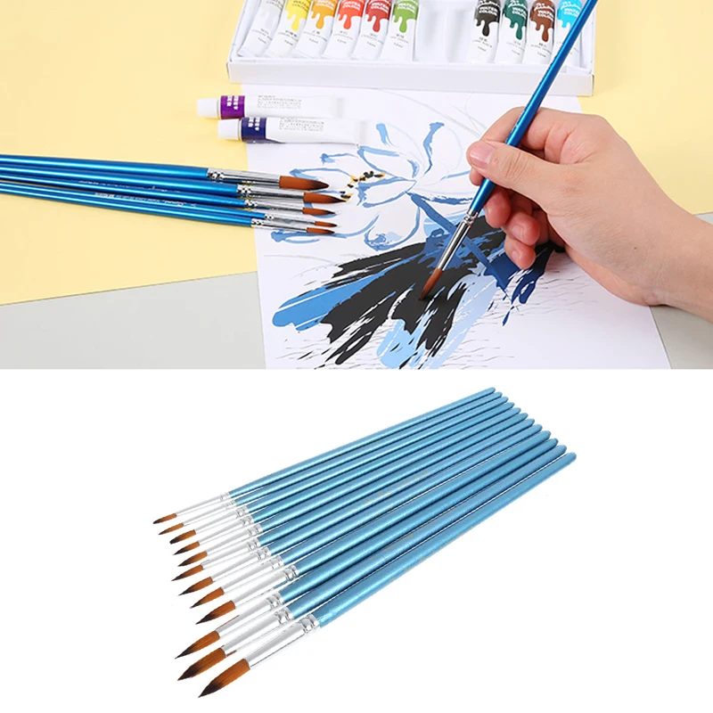 12PCS Nylon Hair Brush Hook Line Pen Watercolor Acrylic Painting Drawing Art Tool
12PCS Nylon Hair Brush Hook Line Pen Watercolor Acrylic Painting Drawing Art Tool