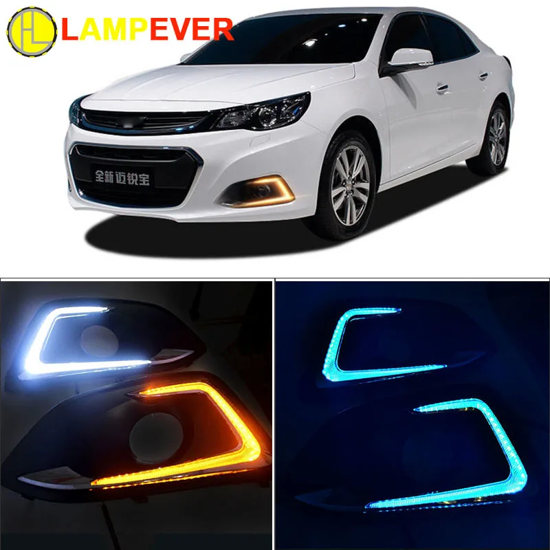 Lampever LED DRL daytime running light fog lamp for Chevrolet Malibu 2016 2017 Light Bar Style with yellow turn signal Daylight
Lampever LED DRL daytime running light fog lamp for Chevrolet Malibu 2016 2017 Light Bar Style with yellow turn signal Daylight