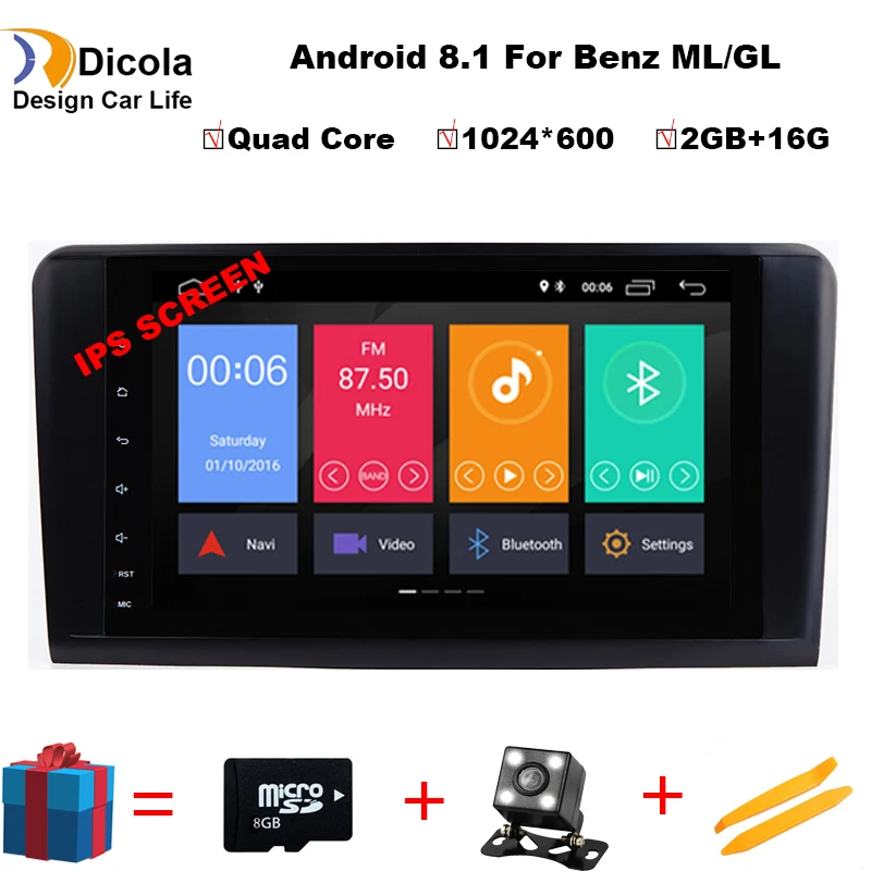 IPS HD Android 8.1 Quad Core CAR DVD player For Mercedes Benz GL ML CLASS W164 ML350 ML500 X164 GL320 GPS stereo radio 4G/WIFI
IPS HD Android 8.1 Quad Core CAR DVD player For Mercedes Benz GL ML CLASS W164 ML350 ML500 X164 GL320 GPS stereo radio 4G/WIFI