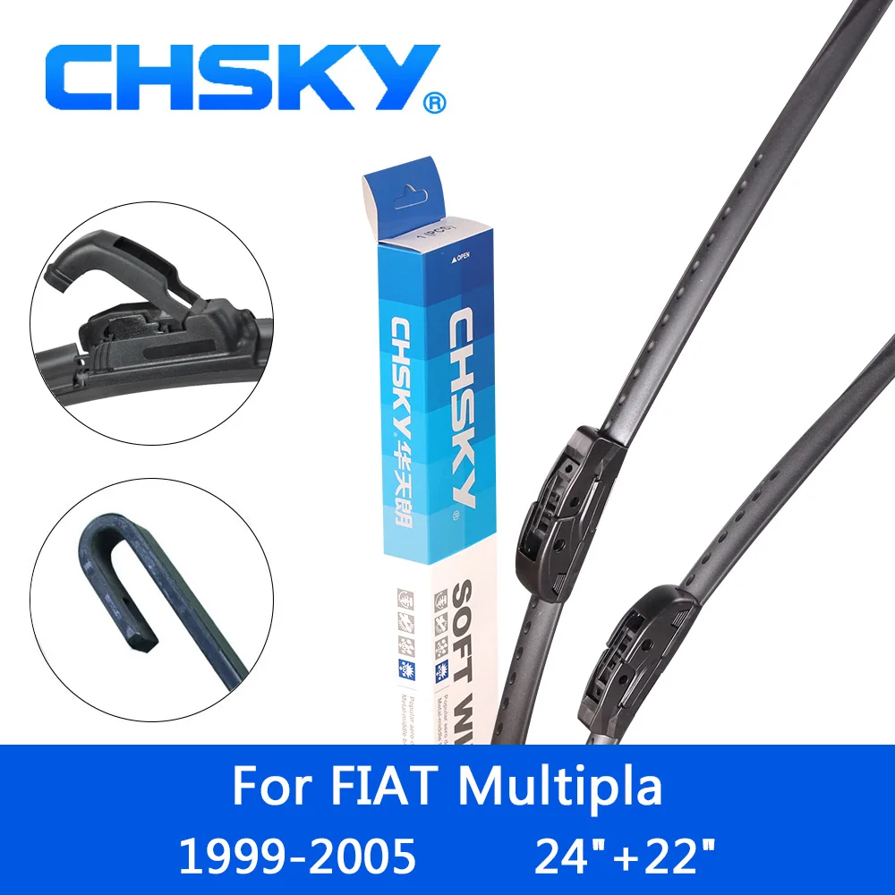 CHSKY Car Windshield Wiper Blade for FIAT Multipla 1999 2000 2001 2002 2003 2004 2005 Fit Hook Arms 24"&22" Windscreen Wipers
CHSKY Car Windshield Wiper Blade for FIAT Multipla 1999 2000 2001 2002 2003 2004 2005 Fit Hook Arms 24"&22" Windscreen Wipers