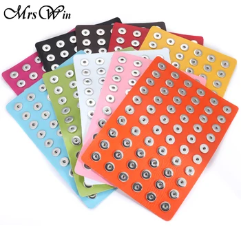 Mrs Win 18MM Snap Button Display Boards PU Leather Snap Display for 60 PCS Snap Jewelry DIY Jewelry Displays Holder
Mrs Win 18MM Snap Button Display Boards PU Leather Snap Display for 60 PCS Snap Jewelry DIY Jewelry Displays Holder