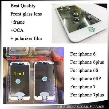 20pcs/lot Best Quality For iphone 7 7p Cold Press 4 in 1 Front Screen Glass Lens with frame Polarizer OCA for iphone 6 6p 6s 6sp
20pcs/lot Best Quality For iphone 7 7p Cold Press 4 in 1 Front Screen Glass Lens with frame Polarizer OCA for iphone 6 6p 6s 6sp