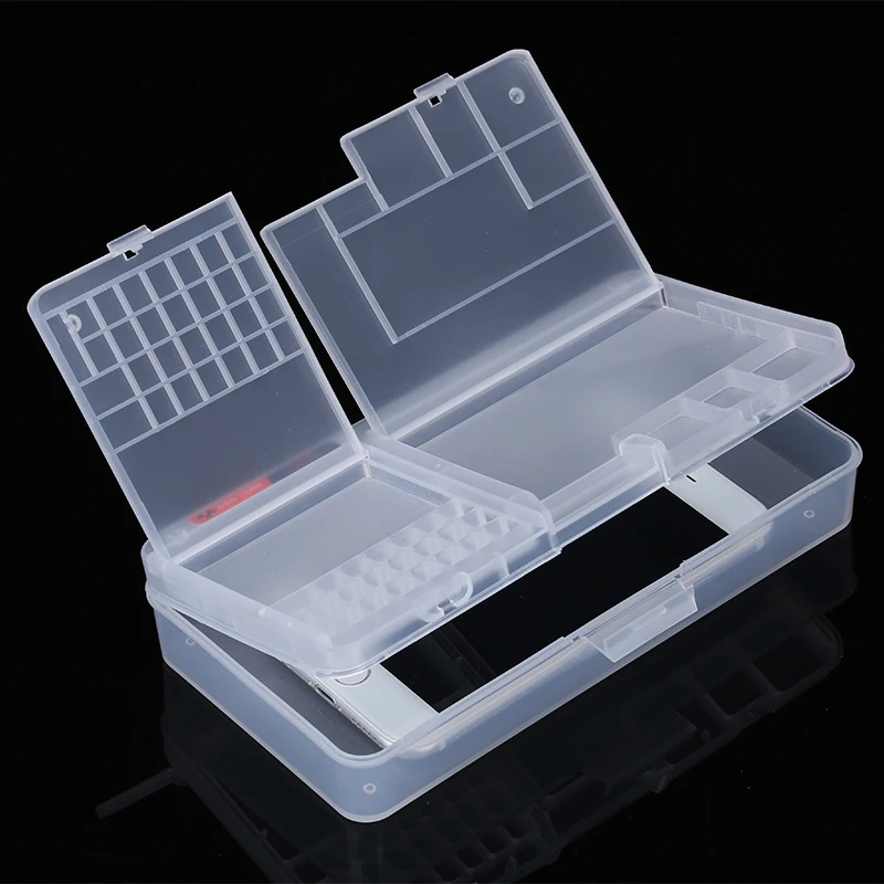 5Pcs/lot Mobile Phone Repair Storage Box for iPhone Motherboard LCD Screen IC Chips Screws Container Phone Repair Tools
5Pcs/lot Mobile Phone Repair Storage Box for iPhone Motherboard LCD Screen IC Chips Screws Container Phone Repair Tools