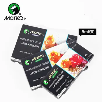 1 set Marley brand gouache 12 color 18 color 24 color boxed 5ML students' professional painting sketch art supplies
1 set Marley brand gouache 12 color 18 color 24 color boxed 5ML students' professional painting sketch art supplies