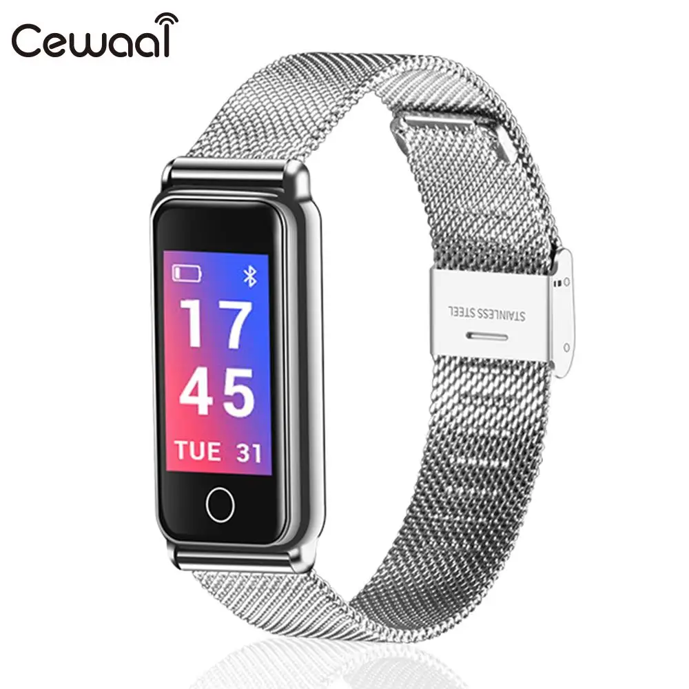 Cewaal Smart Wristband BT4.0 Touch Screen IP67 Waterproof Fitness Phone Mate Metal Smartwatch
Cewaal Smart Wristband BT4.0 Touch Screen IP67 Waterproof Fitness Phone Mate Metal Smartwatch