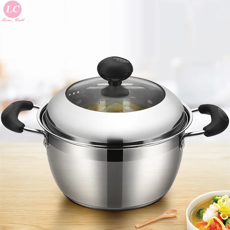 3L Casserole Cooking Pot Thick Stainless Steel Cookware Pot Kitchen Utensil Soup Casserole
3L Casserole Cooking Pot Thick Stainless Steel Cookware Pot Kitchen Utensil Soup Casserole