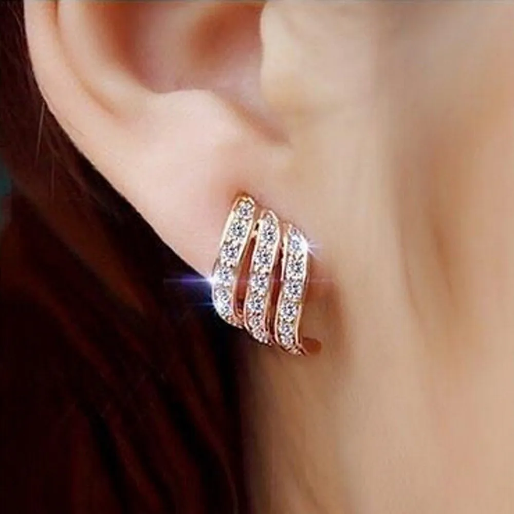 Fashion women earings fashion jewelry Rose Gold Personality Earrings for Women Wedding Jewellery boucle d'oreille femme #35
Fashion women earings fashion jewelry Rose Gold Personality Earrings for Women Wedding Jewellery boucle d'oreille femme #35