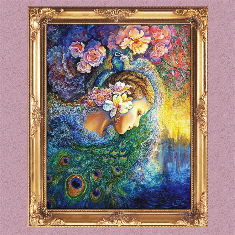 Needlework,DIY Cross stitch,sets for Embroidery kits,Colorful bird peacock girl print pattern Cross-Stitch animal handwork decor
Needlework,DIY Cross stitch,sets for Embroidery kits,Colorful bird peacock girl print pattern Cross-Stitch animal handwork decor