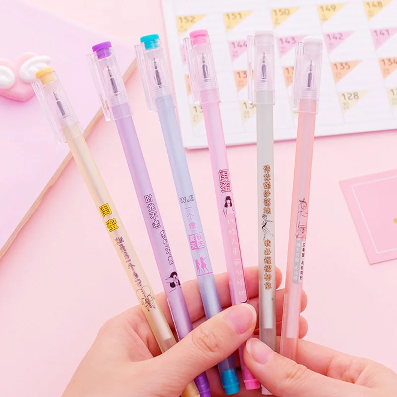 2 Pcs Creative Transparent Matte Text Series Gel Pen Girl Kawaii Gift Stationery Student School & Office Write Pen Supplies
2 Pcs Creative Transparent Matte Text Series Gel Pen Girl Kawaii Gift Stationery Student School & Office Write Pen Supplies