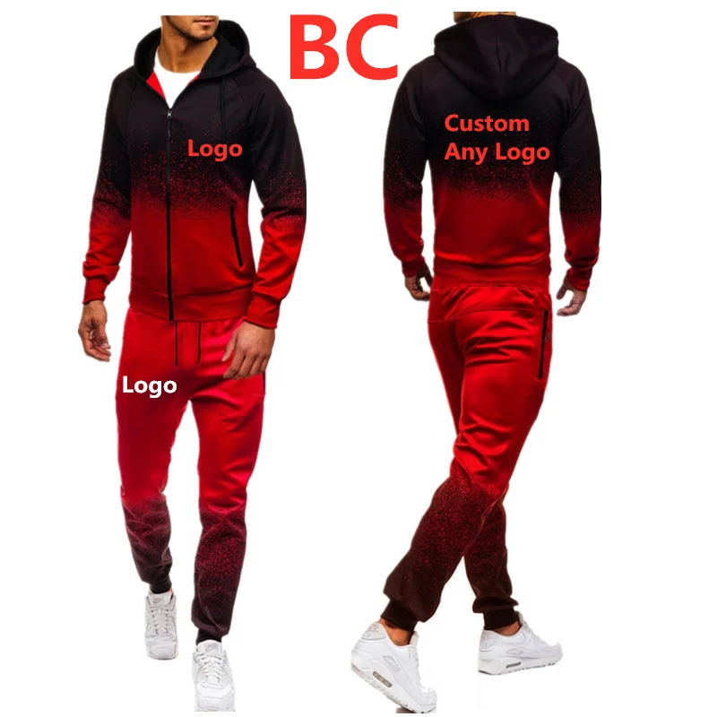 BC Men's Custom Any Logo Autumn Spring Sporting Suit Sweatpants Brand Car Logo print Mens zipper hoodies pants Slim Tracksuit
BC Men's Custom Any Logo Autumn Spring Sporting Suit Sweatpants Brand Car Logo print Mens zipper hoodies pants Slim Tracksuit