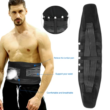 Adjustable Lower Back Brace Steel Plate Belt Mesh Fitness Abdominal Compression for Waist Strain Pain Relief Lumbar Protector 
Adjustable Lower Back Brace Steel Plate Belt Mesh Fitness Abdominal Compression for Waist Strain Pain Relief Lumbar Protector