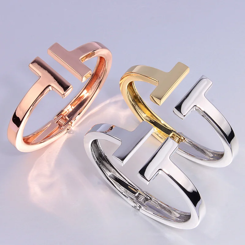 Fashion High Quality Brand Design Metal Bangles Rose Gold Color Bangle Bracelet Statement Opening Cuff Bangle for Women S1702
Fashion High Quality Brand Design Metal Bangles Rose Gold Color Bangle Bracelet Statement Opening Cuff Bangle for Women S1702