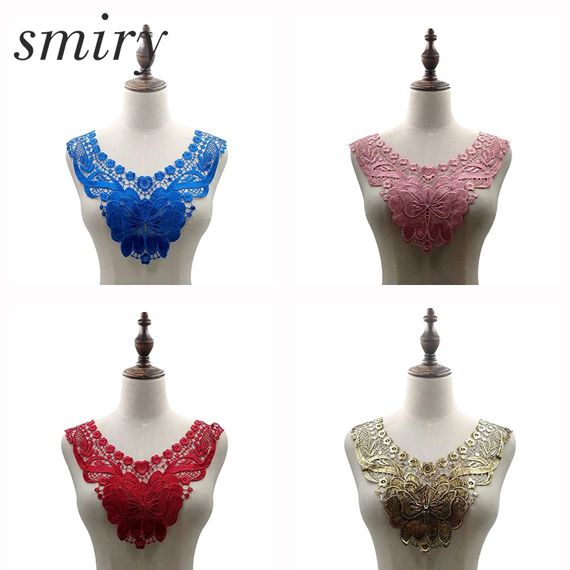 Smiry 1Pc Big Embroidery Flower Lace Collar Neckline Lace Fabric for DIY Sewing Handcraft Cloth 3D Floral Lace Neckline Applique
Smiry 1Pc Big Embroidery Flower Lace Collar Neckline Lace Fabric for DIY Sewing Handcraft Cloth 3D Floral Lace Neckline Applique