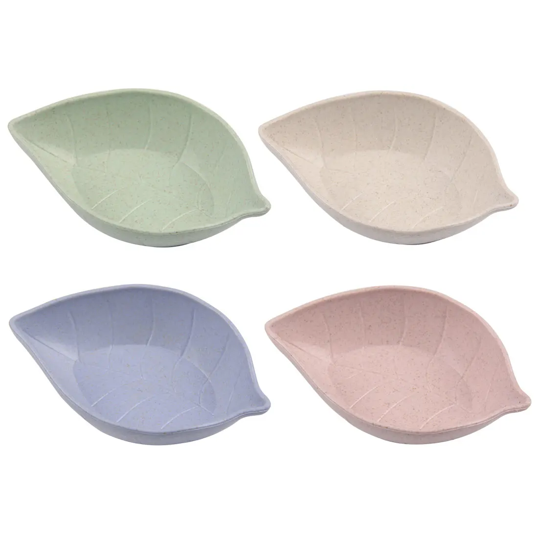 Креативные тарелки из пшеничной соломы 4 цвета натуральная разлагаемая тарелка в
