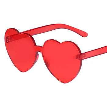 Love Heart Shape Sunglasses Women 2019 Rimless Frame Tint Clear Lens Colorful Sun Glasses Red Pink Yellow Shades
Love Heart Shape Sunglasses Women 2019 Rimless Frame Tint Clear Lens Colorful Sun Glasses Red Pink Yellow Shades