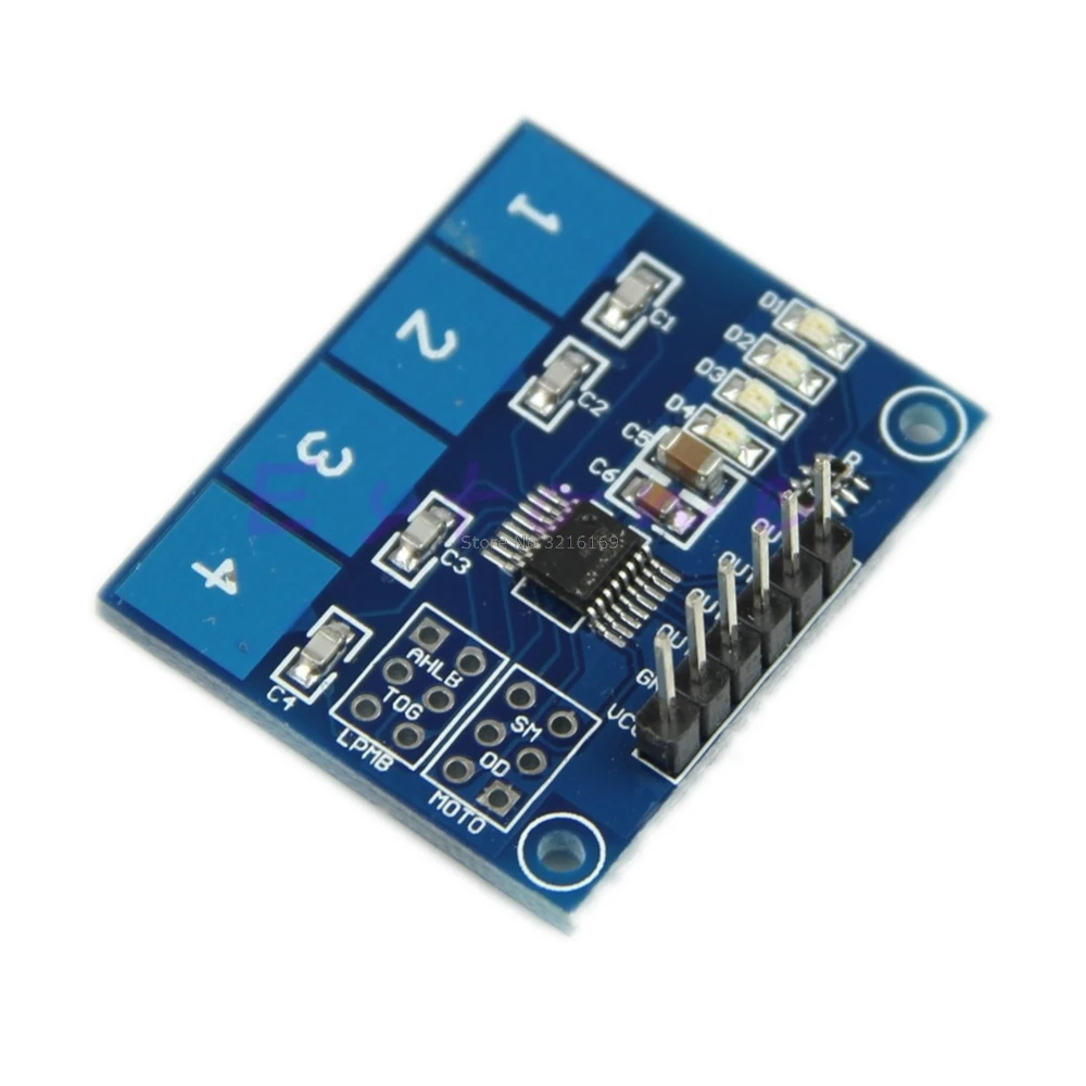 For TTP224 4-way Capacitive Touch Switch Module Digital Touch Sensor For Arduino Promotion
For TTP224 4-way Capacitive Touch Switch Module Digital Touch Sensor For Arduino Promotion