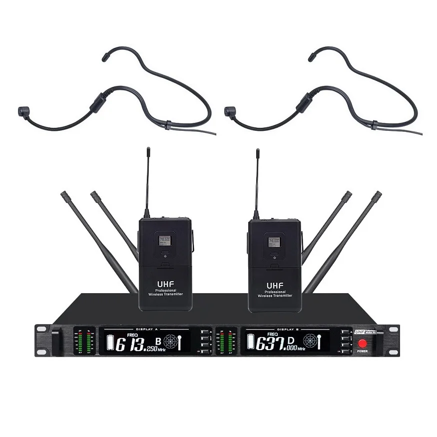 Bolymic UHF Professional Cordless Microphone Diversity dual channel wireless microphone | Электроника