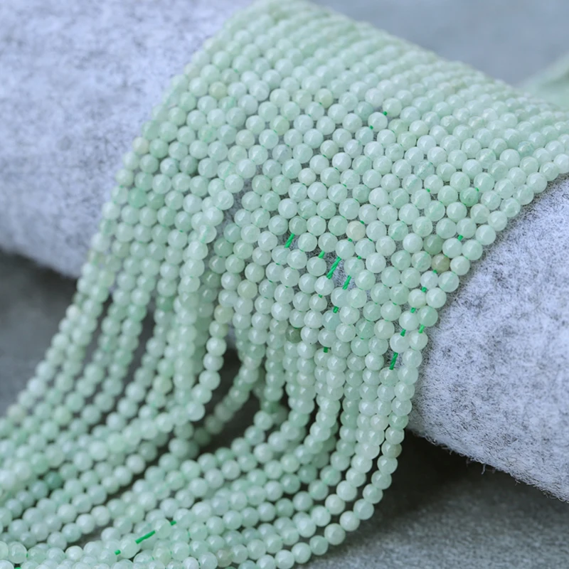 Бусины Из Натурального Бирмы Jadeite для самостоятельного изготовления ожерелий