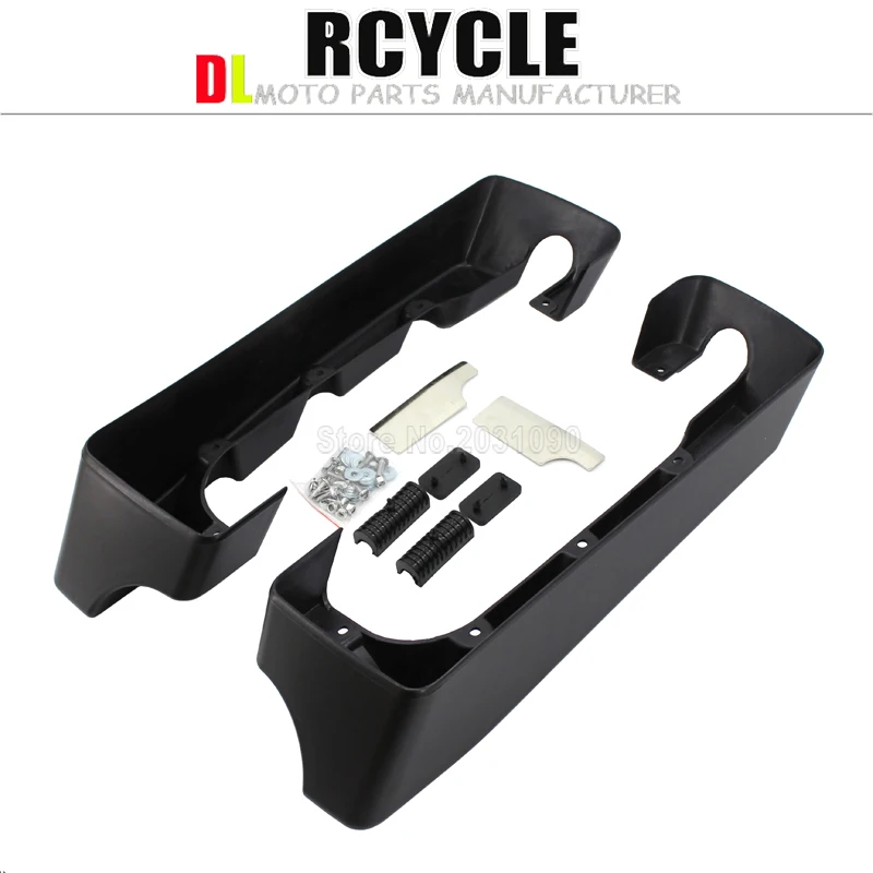 Black 4" Double Cut Hard Stretched Saddle Bag Extensions For Harley Touring Electra Road Glide King FLHT FLHR FLHX /
Black 4" Double Cut Hard Stretched Saddle Bag Extensions For Harley Touring Electra Road Glide King FLHT FLHR FLHX /