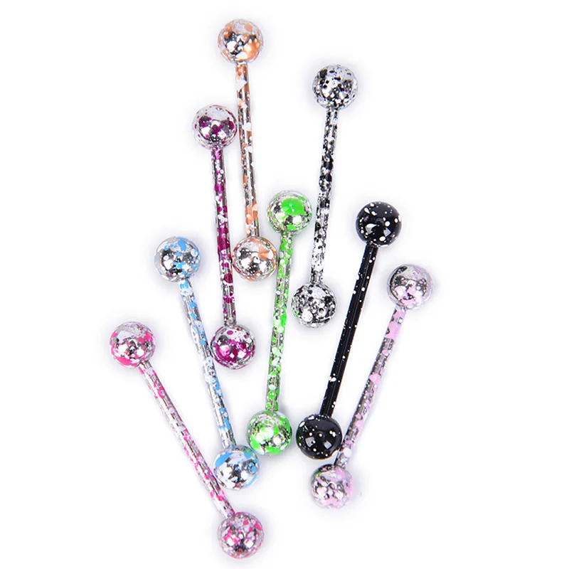 8PCS/Set Of Tongue Rings Mixed Color Tongue Rings Assorted Piercing Barbells Bars Surgical Stainless Steel Jewelry
8PCS/Set Of Tongue Rings Mixed Color Tongue Rings Assorted Piercing Barbells Bars Surgical Stainless Steel Jewelry