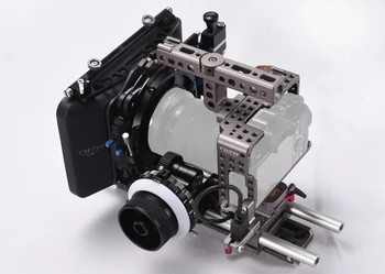 Tilta A7S Rig Kit Cage Baseplate Top Handle FF-T03 Follow focus + Matte box for Sony A7S Camera dv film shooting
Tilta A7S Rig Kit Cage Baseplate Top Handle FF-T03 Follow focus + Matte box for Sony A7S Camera dv film shooting