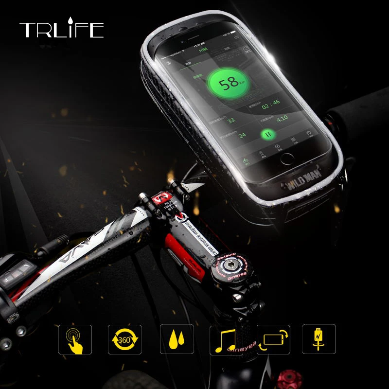 WILD MAN Bike Bag Front Phone Bicycle Bags For Bicycle TOPTube Rainproof Touch Screen Saddle Package For 5.5 /6.3 Bike Accessori
WILD MAN Bike Bag Front Phone Bicycle Bags For Bicycle TOPTube Rainproof Touch Screen Saddle Package For 5.5 /6.3 Bike Accessori