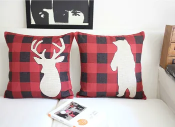 Retro British style Red Plaid Elk&silvertip Animal Cotton Pillow Cushion Home Decor sofa cushions 45*45cm 2PCS/LOT Pillows
Retro British style Red Plaid Elk&silvertip Animal Cotton Pillow Cushion Home Decor sofa cushions 45*45cm 2PCS/LOT Pillows