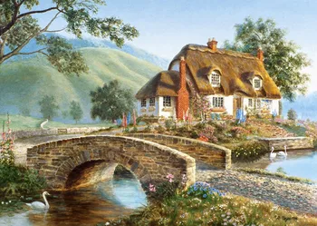 Diamond mosaic full diamond embroidery beads Cottage bridge river tree diamond cross stitch crystal Square diamond sets unfinish
Diamond mosaic full diamond embroidery beads Cottage bridge river tree diamond cross stitch crystal Square diamond sets unfinish