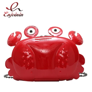 Fashion Personality Crab Design Plastic Casual Women's Chain Purse Shoulder Bag Tote Crossbody Mini Messenger Bag Flap Handbag
Fashion Personality Crab Design Plastic Casual Women's Chain Purse Shoulder Bag Tote Crossbody Mini Messenger Bag Flap Handbag