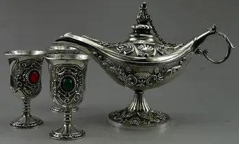 Collectible Decorated Old Handwork Tibet Silver Carving Flower Tea Pot Cup Set decoration
Collectible Decorated Old Handwork Tibet Silver Carving Flower Tea Pot Cup Set decoration