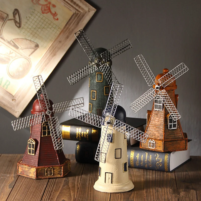 Creative Retro Dutch Windmill Model Resin Figurine Saving Money Box Furnishing Articles Holland Windmill Home Decor Saving Pot
Creative Retro Dutch Windmill Model Resin Figurine Saving Money Box Furnishing Articles Holland Windmill Home Decor Saving Pot