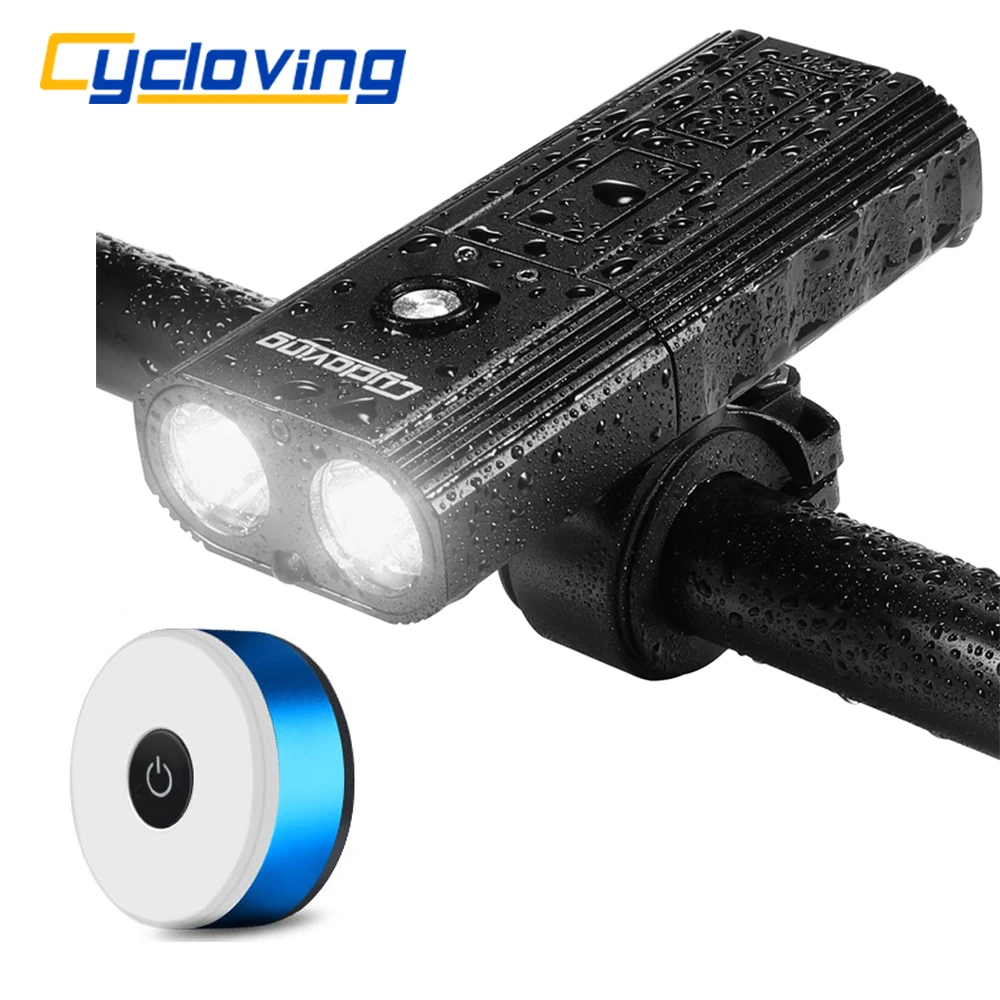 Cycloving Newer bike rear light led rear light with 2 Led 2200lumens Bicycle light 4000mah power bank MTB bike light accessories
Cycloving Newer bike rear light led rear light with 2 Led 2200lumens Bicycle light 4000mah power bank MTB bike light accessories