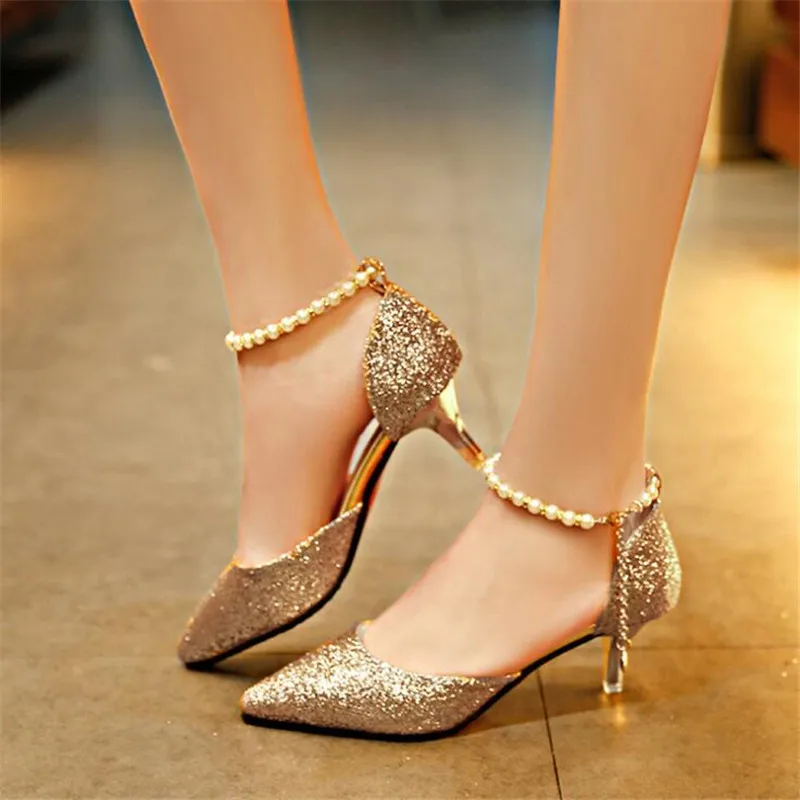2019 New Spring Women Pumps woman Fashion Shallow Mouth Sexy Elegant Thin High Heels female Pointed toe Pearl Decoration Shoes
2019 New Spring Women Pumps woman Fashion Shallow Mouth Sexy Elegant Thin High Heels female Pointed toe Pearl Decoration Shoes