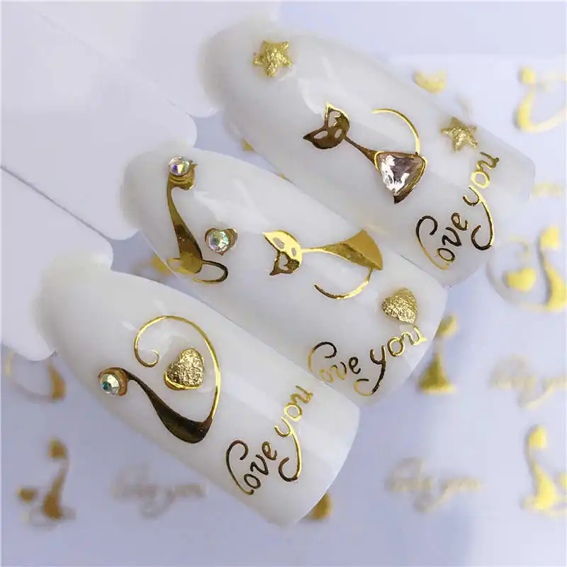LCJ Gold Lace Ethnic 3D Designs Nail Art Stickers for Nails Decals Manicure Decor Tools DIY Tips Decoration Fashion Accessories
LCJ Gold Lace Ethnic 3D Designs Nail Art Stickers for Nails Decals Manicure Decor Tools DIY Tips Decoration Fashion Accessories