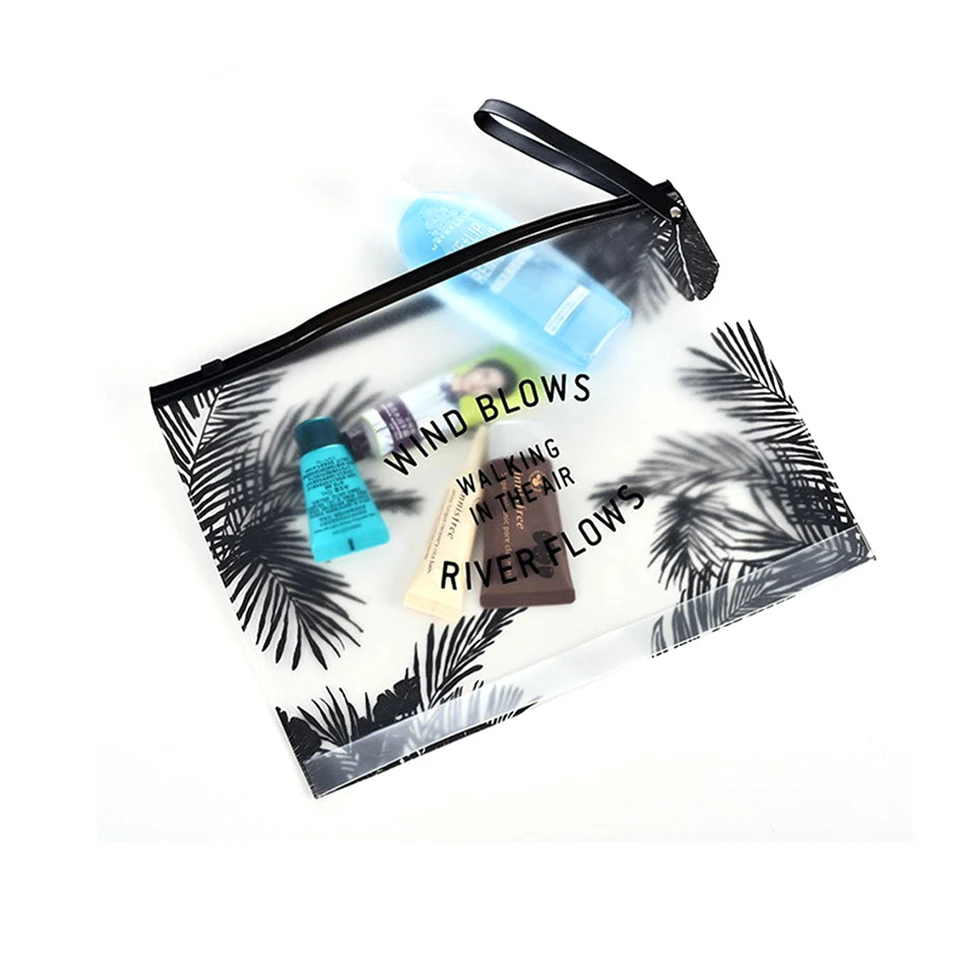 Makeup Bag for ladies Tropical Style Cosmetic Bag Transparent Swimwear Toiletry Brush Bags Organizer Case Wash MakeUp Box
Makeup Bag for ladies Tropical Style Cosmetic Bag Transparent Swimwear Toiletry Brush Bags Organizer Case Wash MakeUp Box