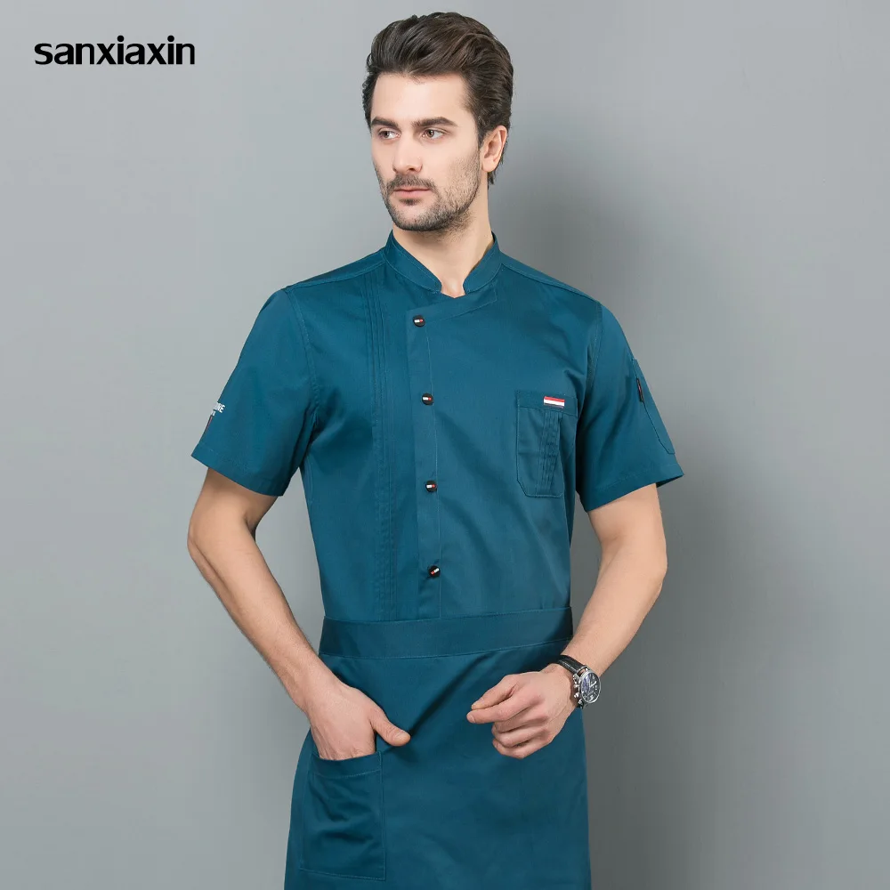 Food Service Short Sleeve Breathable Cook Wear Novelty Funny Chef restaurant Uniform Kitchen Bakery Cafe Waiter Jacket Overalls
Food Service Short Sleeve Breathable Cook Wear Novelty Funny Chef restaurant Uniform Kitchen Bakery Cafe Waiter Jacket Overalls