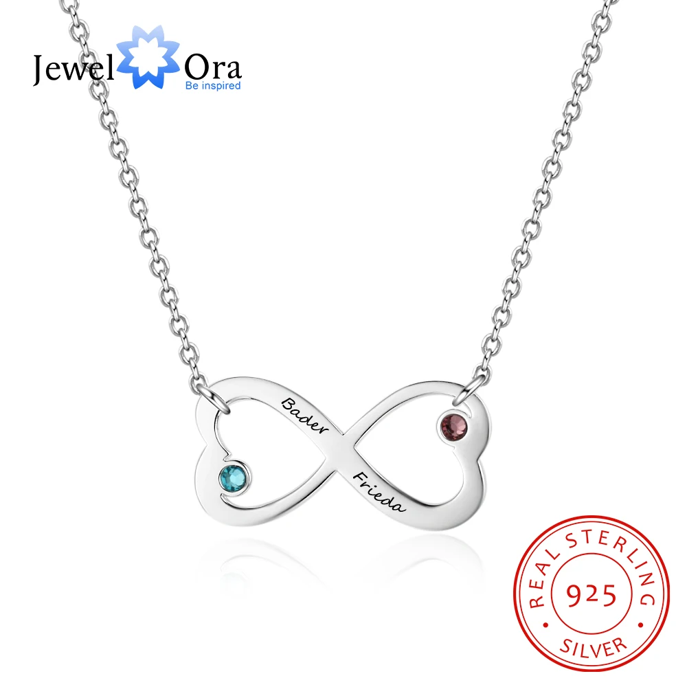 Infinity Love Name Necklace Personalized Birthstone Engrave Name 925 Sterling Silver Necklaces & Pendants (JewelOra NE102401)
Infinity Love Name Necklace Personalized Birthstone Engrave Name 925 Sterling Silver Necklaces & Pendants (JewelOra NE102401)