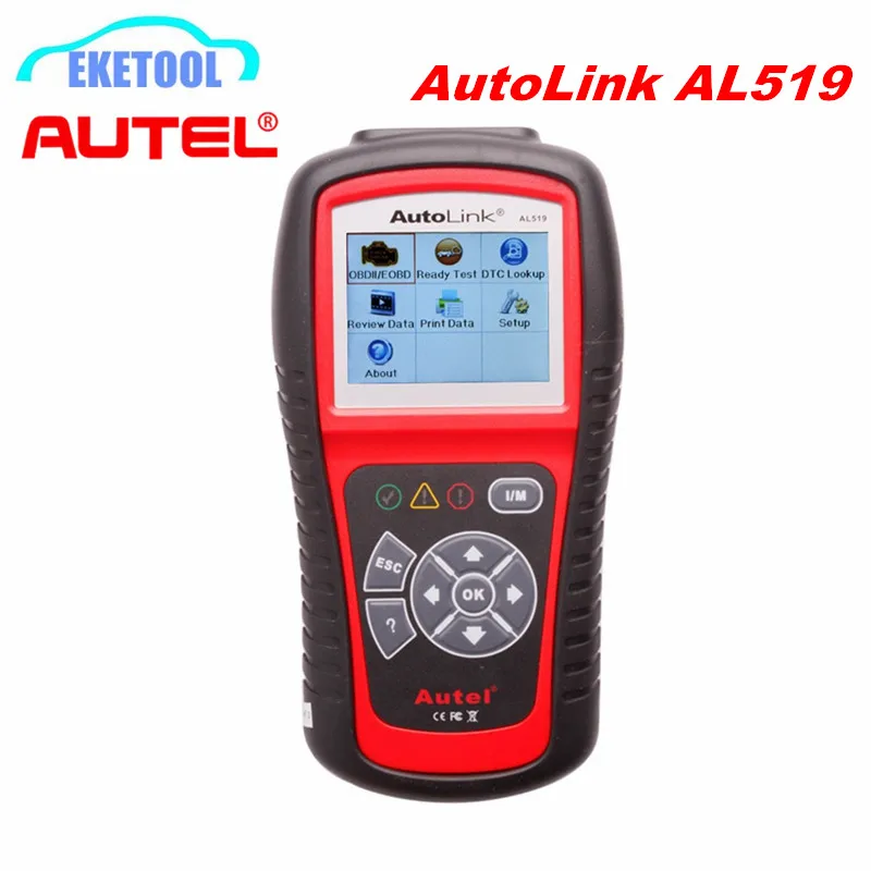 Autel AL519 AutoLink работает с многобрендовыми автомобилями OBDII/EOBD сканер пожизненное